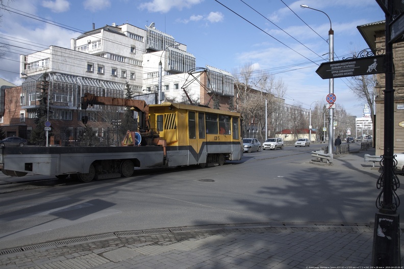 Трамвай № СВ-5 служебный