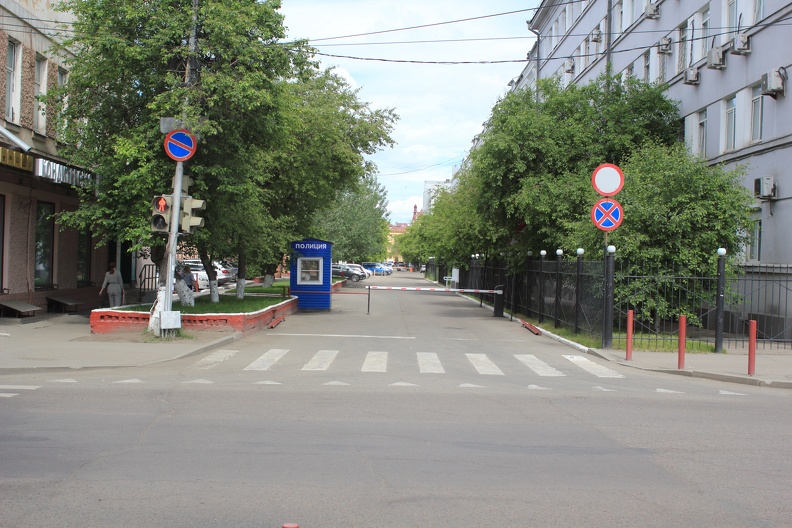 Улица Литвинова возле УВД в 2020 году