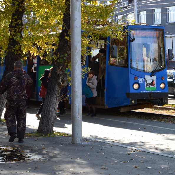 Трамвай № 197 на Красногвардейской.JPG