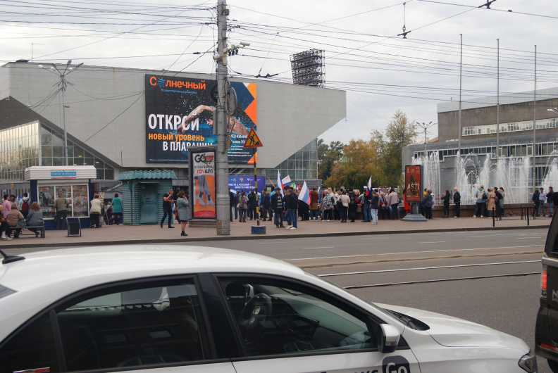 Дворец спорта готовится к митингу