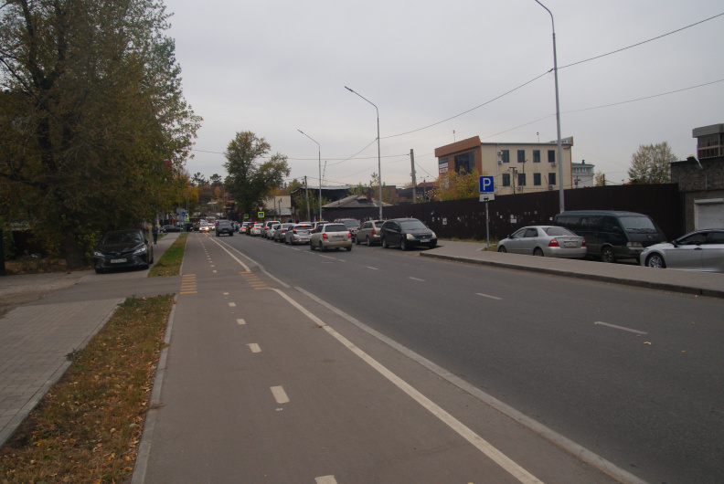 Улица Горная вид в сторону Партизанской