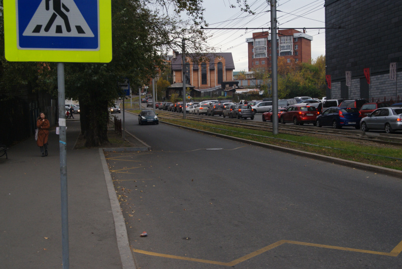 Улица Партизанская в районе Карамели