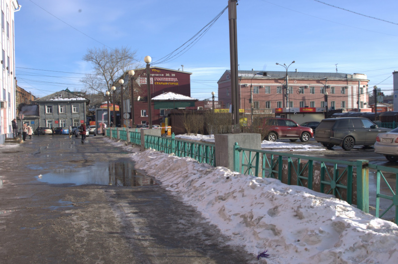 Вид на улицу Тимирязева с улицы Чехова