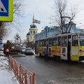 Трамвай № 134 на улице Тимирязева