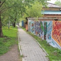Граффити на улице Бабушкина в 2023 году