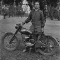 Шахтёр Василий Лежнев с его мотоциклом K-125
