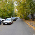 Улица Бабушкина осенью