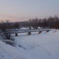 Пешеходный мост через Ушаковку