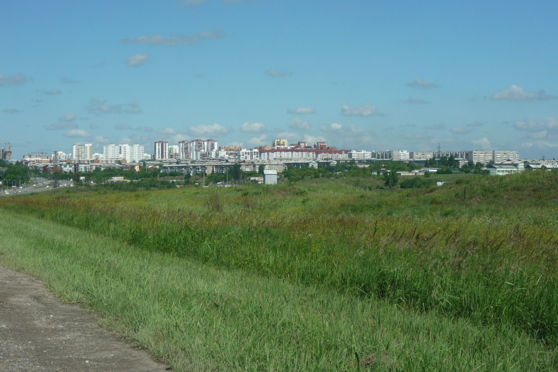 Новоленино со стороны объездной дороги